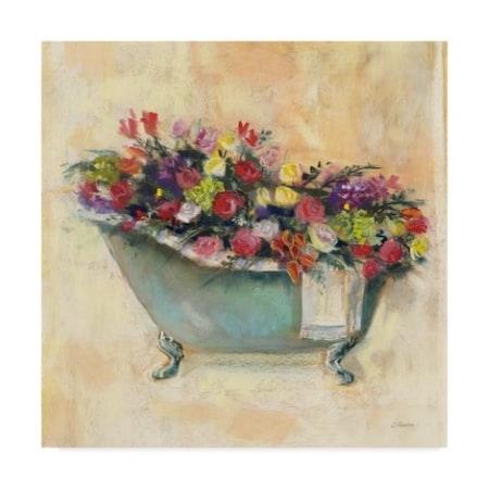 Trademark Fine Art Carol Rowan 'Bathtub Bouquet I' Canvas Art, 24x24 WAP04733-C2424GG